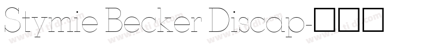 Stymie Becker Discap字体转换